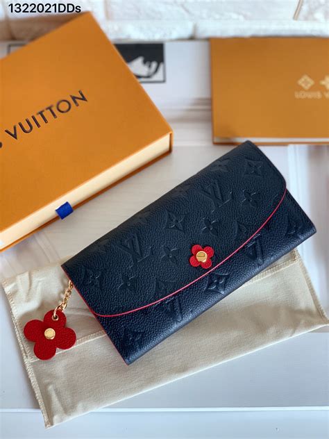 louis vuitton emilie wallet red interior